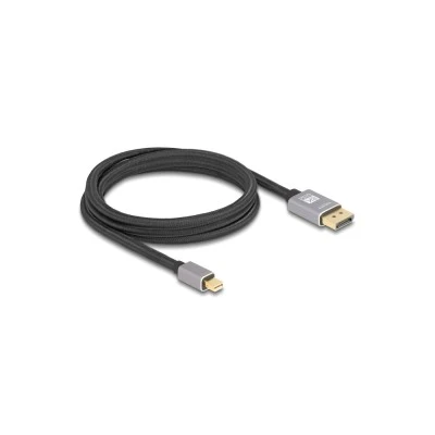 Καλώδιο DELOCK mini DisplayPort σε DisplayPort 81092, 8K/60Hz, 32.4 Gbps, 2m, μαύρο