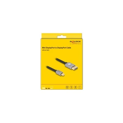 Καλώδιο DELOCK mini DisplayPort σε DisplayPort 81092, 8K/60Hz, 32.4 Gbps, 2m, μαύρο