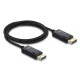Καλώδιο DELOCK DisplayPort 2.1 81672, 16K/60Hz, 80 Gbps, 2m, μαύρο Καλώδιο DELOCK DisplayPort 2.1 81672, 16K/60Hz, 80 Gbps, 2m, μαύρο