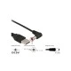 DELOCK καλώδιο USB σε DC 5.5 x 2.1mm 83578, γωνιακό, 1.5m, μαύρο