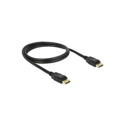 Καλώδιο DELOCK DisplayPort 1.2 83805, 4K/60Hz, 21.6 Gbps, 1m, μαύρο