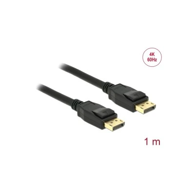 Καλώδιο DELOCK DisplayPort 1.2 83805, 4K/60Hz, 21.6 Gbps, 1m, μαύρο