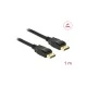 Καλώδιο DELOCK DisplayPort 1.2 83805, 4K/60Hz, 21.6 Gbps, 1m, μαύρο