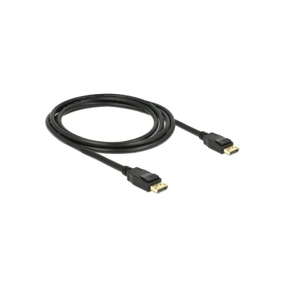 Καλώδιο DELOCK DisplayPort 1.2 83806, 4K/60Hz, 21.6 Gbps, 2m, μαύρο