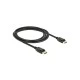 Καλώδιο DELOCK DisplayPort 1.2 83806, 4K/60Hz, 21.6 Gbps, 2m, μαύρο