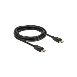 Καλώδιο DELOCK DisplayPort 1.2 83807, 4K/60Hz, 21.6 Gbps, 3m, μαύρο