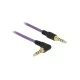 Καλώδιο Jack stereo σε Jack stereo DELOCK 4pin 3.5mm 90° σε μωβ χρώμα με μήκος 1m Καλώδιο Jack stereo σε Jack stereo DELOCK 4pin 3.5mm 90° σε μωβ χρώμα με μήκος 1m