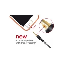 Καλώδιο 3.5mm DELOCK  85613, γωνιακό, 24AWG, gold plated, 2m, μαύρο