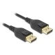 Καλώδιο DELOCK DisplayPort 85660, certified, 8K/60Hz, 32.4 Gbps, 2m, μαύρο