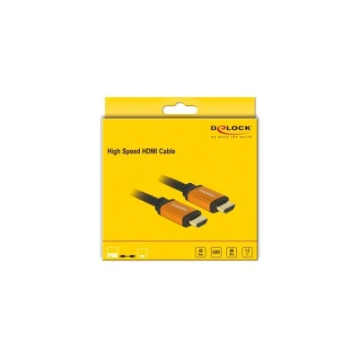 Καλώδιο DELOCK HDMI 85728, 8K/60Hz, 48 Gbps, eARC, HDR, 1.5m, μαύρο