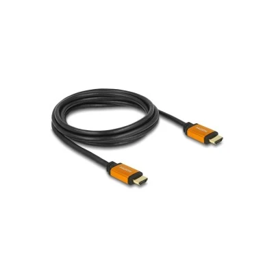 DELOCK καλώδιο HDMI 85729, 8K/60Hz, 48 Gbps, eARC, HDR, 2m, μαύρο
