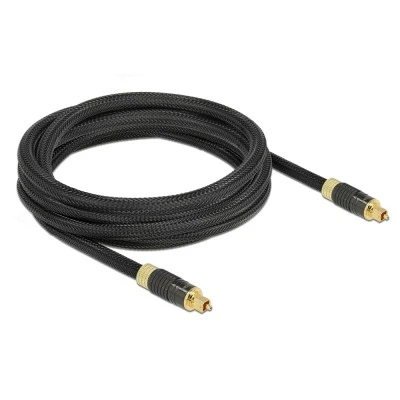 Καλώδιο ήχου Toslink DELOCK 86594, gold plated, 3m, μαύρο Καλώδιο ήχου Toslink DELOCK 86594, gold plated, 3m, μαύρο