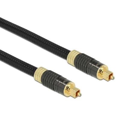 Καλώδιο ήχου Toslink DELOCK 86594, gold plated, 3m, μαύρο Καλώδιο ήχου Toslink DELOCK 86594, gold plated, 3m, μαύρο