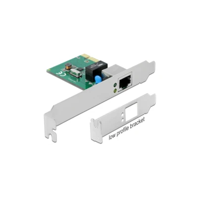 DELOCK κάρτα επέκτασης PCI Express σε RJ45 90381, 1000Mbps, low profile