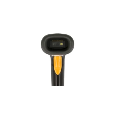 Barcode scanner DELOCK 1D & 2D ασύρματο με βάση φόρτισης σε μαύρο χρώμα