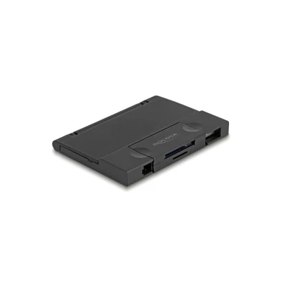DELOCK card reader 91014 για SD & micro SD, με θήκη, USB/USB-C, 5Gbps, μαύρο