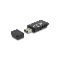 DELOCK card reader 91602 για SD & micro SD, USB, 480Mbps, μαύρο
