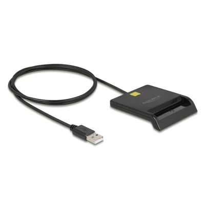 DELOCK card reader 91724 για smart card, USB σύνδεση, 480Mbps, μαύρο DELOCK card reader 91724 για smart card, USB σύνδεση, 480Mbps, μαύρο