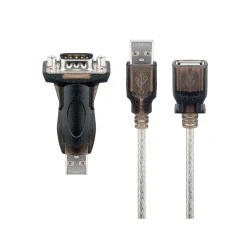 GOOBAY αντάπτορας USB σε RS-232 93128 με καλώδιο USB, 1.5m, διάφανο