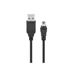 GOOBAY καλώδιο USB σε USB Mini 93229, 480Mbps, 0.3m, μαύρο
