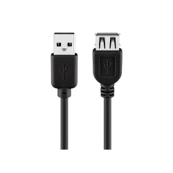 GOOBAY καλώδιο USB 2.0 σε USB (F) 93601, copper, 5m, μαύρο GOOBAY καλώδιο USB 2.0 σε USB (F) 93601, copper, 5m, μαύρο
