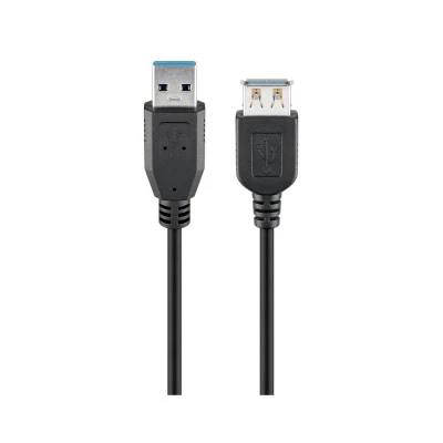 GOOBAY καλώδιο USB 3.0 σε USB (F) 93999, copper, 3m, μαύρο GOOBAY καλώδιο USB 3.0 σε USB (F) 93999, copper, 3m, μαύρο