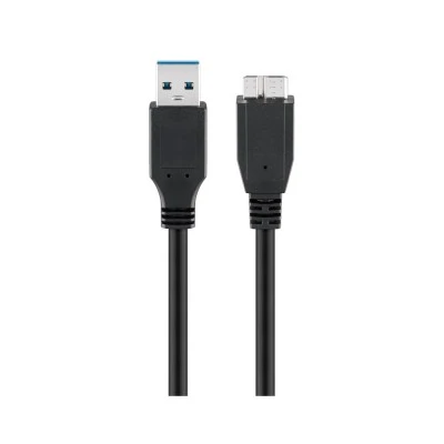 GOOBAY καλώδιο USB 3.0 σε USB 3.0 micro Τype B 95026, 1.8m, μαύρο
