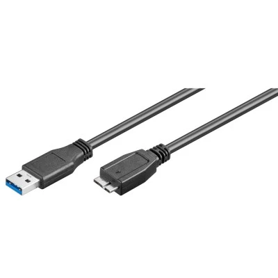 GOOBAY καλώδιο USB 3.0 σε USB 3.0 micro Τype B 95169, 15W, 5Gbps, 1m, μαύρο GOOBAY καλώδιο USB 3.0 σε USB 3.0 micro Τype B 95169, 15W, 5Gbps, 1m, μαύρο