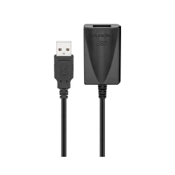 GOOBAY καλώδιο προέκτασης USB 95439, active, 480Mbps, 5m, μαύρο GOOBAY καλώδιο προέκτασης USB 95439, active, 480Mbps, 5m, μαύρο