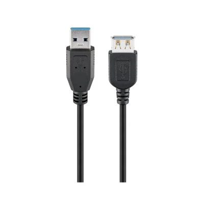 GOOBAY καλώδιο USB 3.0 σε USB (F) 95726, copper, 5m, μαύρο
