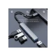 ORICO USB hub AH-13, 4x θυρών, USB 3.0, 5Gbps, USB-C σύνδεση, γκρι
