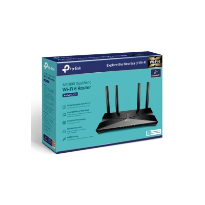 Router TP-LINK Archer AX20 dual band AC1800 WiFi 6 Ver. 2.0 με τετραπύρηνο επεξεργαστή