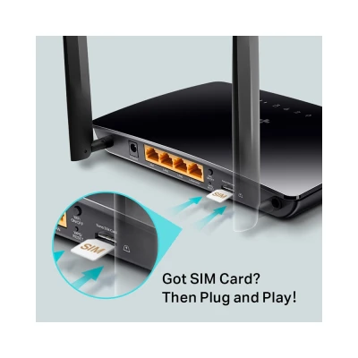 Router TP-LINK wireless Archer MR200 4G LTE AC750 Dual Band Ver. 2.0 με θύρα WAN/LAN