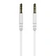 Καλώδιο ήχου 3.5mm CELEBRAT AU-01, AUX, 1m, λευκό Καλώδιο ήχου 3.5mm CELEBRAT AU-01, AUX, 1m, λευκό