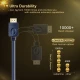 Καλώδιο CABLETIME HDMI AV540-HE2G με Ethernet, 4K/60Hz, 18 Gbps, 1m, μπλε Καλώδιο CABLETIME HDMI AV540-HE2G με Ethernet, 4K/60Hz, 18 Gbps, 1m, μπλε