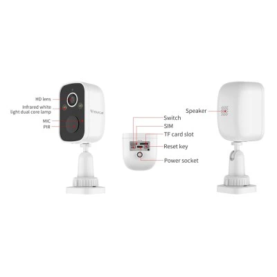 Smart ηλιακή κάμερα VSTARCAM BG55 με ανάλυση 3MP, 4G, υποστήριξη SD, μπαταρία 5000mAh και στεγανότητα IP66