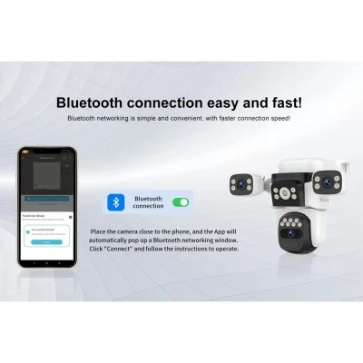 Smart ηλιακή κάμερα VSTARCAM BG621SR με triple lens, ανάλυση 2MP, 4G, περιστροφή PTZ, υποστήριξη SD και στεγανότητα IP66 Smart ηλιακή κάμερα VSTARCAM BG621SR με triple lens, ανάλυση 2MP, 4G, περιστροφή PTZ, υποστήριξη SD και στεγανότητα IP66