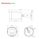 IP κάμερα ασφαλείας LONGSE BMSCFG400WH με μικρόφωνο, ανάλυση 4MP, φακό 2.8mm, PoE και στεγανότητα IP67