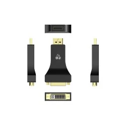 Αντάπτορας POWERTECH DisplayPort σε DVI CAB-DP062 passive 1080p