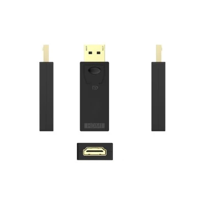 POWERTECH αντάπτορας DisplayPort σε HDMI CAB-DP065, Passive, 4K, μαύρος