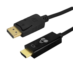 Καλώδιο POWERTECH DisplayPort σε HDMI CAB-H186, 4K/60Hz, 21.6 Gbps, 1m, μαύρο