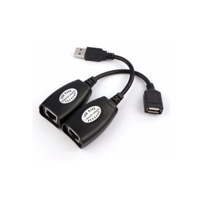 POWERTECH αντάπτορας CAT 5/5a/6 σε USB CAB-N098, μαύρος