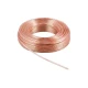 Καλώδιο ήχου POWERTECH 2x 0.50mm² CAB-SP012, CCA, 10m, διάφανο