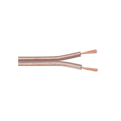 Καλώδιο ήχου POWERTECH 2x 0.75mm² CAB-SP013, CCA, 10m, διάφανο