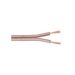 Καλώδιο ήχου POWERTECH 2x 0.50mm² CAB-SP017, Copper, 10m, διάφανο