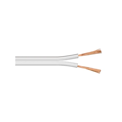 Καλώδιο ήχου POWERTECH 2x 0.50mm² CAB-SP021, CCA, 10m, λευκό