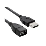 POWERTECH καλώδιο USB αρσενικό σε θηλυκό CAB-U011, copper, 1.5m, μαύρο