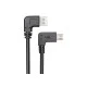 Καλώδιο POWERTECH CAB-U132 USB σε USB Micro-B 90° Dual Easy USB 0.5m