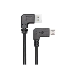 Καλώδιο POWERTECH CAB-U133 USB σε USB Micro-B 90° Dual Easy USB μήκους 1m