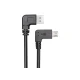 Καλώδιο POWERTECH CAB-U133 USB σε USB Micro-B 90° Dual Easy USB μήκους 1m